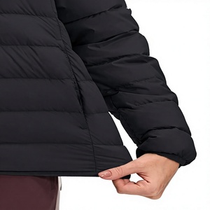 Breathable quilted puffer <b>jacket</b> <b>Waterproof</b> printed canvas <b>jacket</b> Women's knitted puffer coat - Product Image 6