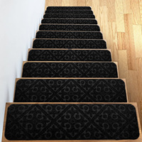 Tapis de protection décoratif pour escaliers de style européen, 5 pièces, pour l'intérieur, antidérapants