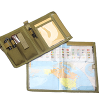 Sac de documents transparent en nylon tactique étanche pour le camping et la randonnée avec porte-passeport