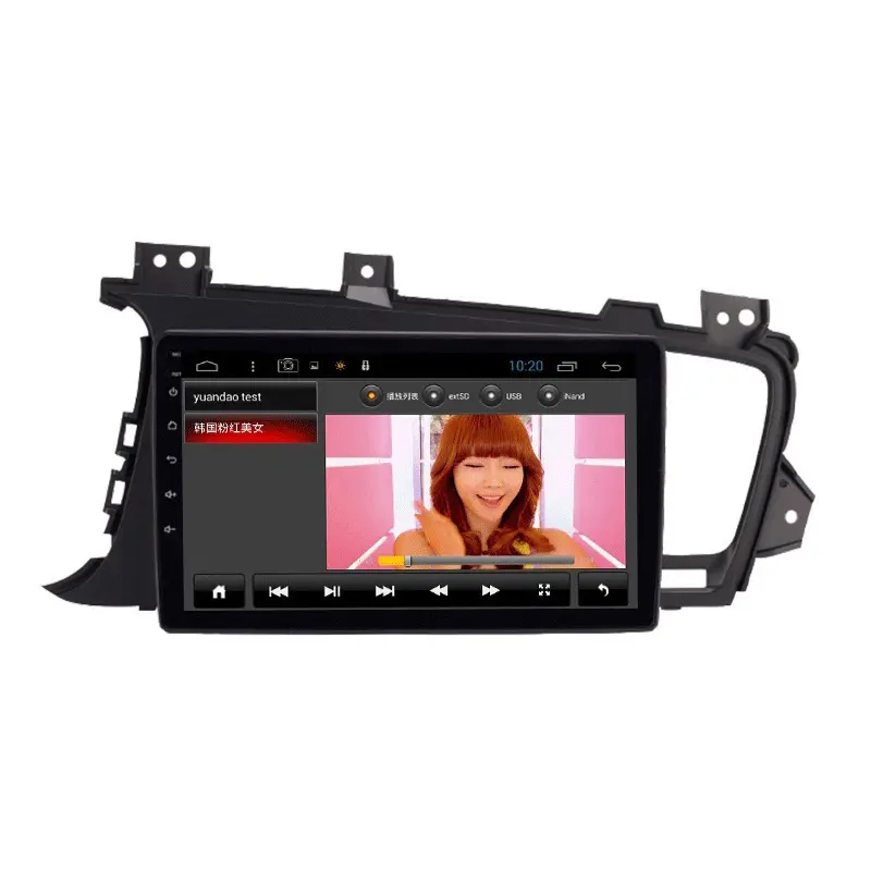 Atacado 9 Polegadas Quad-core Android 8.0 Gps Car Multimedia Player Para Kia k5 2011 2012 2013 2014 1080P HD Rádio Do Carro auto