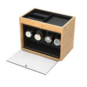 เครื่องปั่นตั้งโต๊ะกลไกหมุนได้,กล่องโซ่อัตโนมัติเครื่องเขย่าหมุนนาฬิกาตารางด้านบนของที่หมุนนาฬิกาคอร์ด