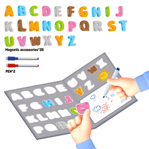 Trẻ Em Của 2-Trong-1 Cuốn Sách Từ Tính Và Câu Đố Thiết Lập Tương Tác Nhận thức Đồ Chơi Với Graffiti Hội Đồng Quản Trị Cho Việc Học Tập Và Chơi - Product Image 3