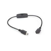 USB 2.0 Mini Stecker auf Buchse Verlängerungskabel mit Ein/Aus-Schalter