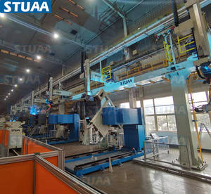 Voll automatische Roboters chweiß linie für Betonpumpen-LKW-Teile-13 Roboters tat ionen, RGV-Transport, - Product Image 2