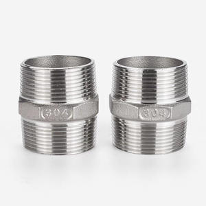 Connecteurs hexagonaux filetés à double extrémité en acier inoxydable 304, accessoires, connecteurs internes courts à passage direct, différentes tailles - Product Image 5