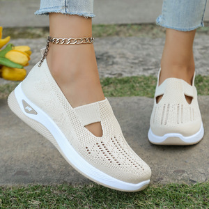 Hot Sale 2026 Summer Women Slip On Sneakers <b>Soft</b> Breathable Lightweight Factory Direct Daily Commute Casual Footwear - Product Image 5