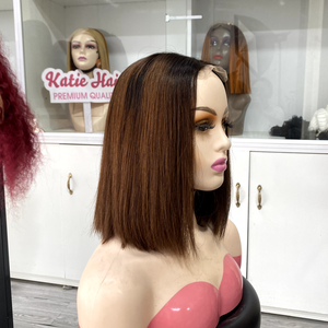 Peluca vietnamita cruda recta frontal de encaje 13X4 de alta calidad para mujeres Color Natural personalizado cabello humano de buena calidad transparente - Product Image 1