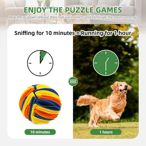 Toptan yıkanabilir köpek snuball topu peluş renkli interaktif snuball topu gizlemek sıkıntı giderici için tedavi köpek bulmaca oyuncak - Product Image 3