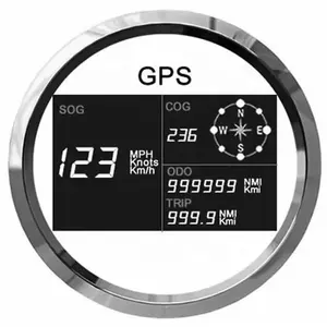Universal Motorcycle 52mm Digital GPS Speedometer Odometer Mileage Trip Counter Adjustable