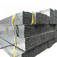 Tube carré galvanisé à paroi épaisse Q235B Q355B 50x50-300x300mm x 3-10mm pour base de machine lourde - Vente chaude
