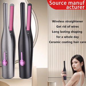 مكواة شعر كهربائية لاسلكية للشعر القصير، محمولة 2 في 1 للاستخدام أثناء السفر، بطارية 2600 مللي أمبير، متعددة درجات الحرارة للاستخدام المنزلي - Product Image 3