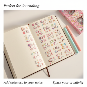 Cute cartoon-themed washi tape, DIY washi tape, gift boxes, creative decorative <b>stickers</b> for students and children - Product Image 5