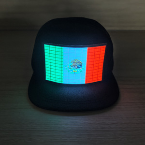 Gorra de Béisbol Negra con Luces LED Activadas por Voz, Recargable de 3V, Nueva Generación, para Fiesta de Navidad SW, Molde Privado - Product Image 3