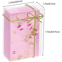 Boîtes cadeaux en plastique PVC transparentes pliables en PET pour savon