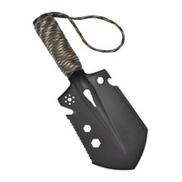 Mini Pala Portatile da Giardino Multifunzione per Esterni, Piccola Pala da Giardinaggio per Scavare Verdure Selvatiche, Nera/Argento/Verde