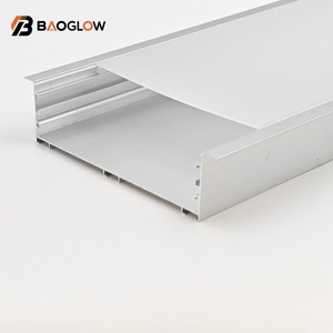 Nouveau design, profilé en aluminium anodisé de 120*35 mm de large pour bande LED, profilé premium avec canal pour cornet LED, vis personnalisable - Product Image 4
