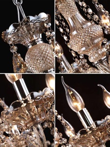 Lampadario di cristallo Maria Theresa tradizionale in oro europeo di alta qualità per progetti alberghiere - Product Image 6