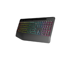 Nouveau clavier mécanique RVB rétroéclairé 112 touches pleine taille, rechargeable USB Type-C, double mode 2.4G BT, compatible avec les ordinateurs jusqu'à 11.4 pouces