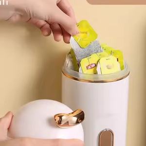 Estante de almacenamiento de vasos de plástico desechable de lujo OEM, soporte cuentagotas automático de doble propósito para organizador de oficina - Product Image 3