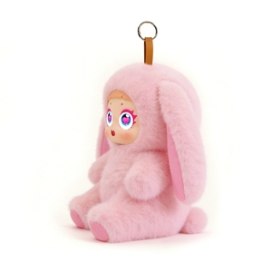 Haut-parleur intelligent portable et tendance en peluche rose en forme de lapin, avec contrôle via application Tuya AI et Bluetooth, 2W, pour chambre d'enfant, divertissant et éducatif - Product Image 1
