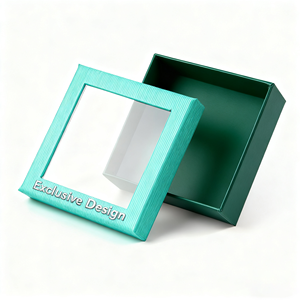 Kunden spezifische recycelbare starre Pappdeckel-und-Basis-Geschenk boxen Magnet verschluss PVC Transparentes Fenster Premium-Verpackung für <span class=keywords><strong>Box</strong></span> - Product Image 4