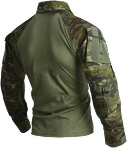 Maglia Tattica <span class=keywords><strong>VANDA</strong></span> Airsoft Gen 3 a Maniche Lunghe ad Asciugatura Rapida per Uomo, in Poliestere/Cotone, per Escursionismo e Caccia, Uniforme Mimetica - Product Image 4