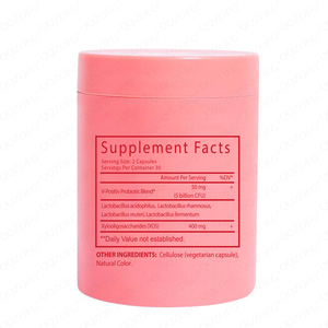 Cápsulas Probióticas V-Positiv para el Olor Vaginal y el pH, Mezcla Probiótica que Promueve la Absorción de Nutrientes, la Digestión y Reduce la Flatulencia y la <span class=keywords><strong>Diarrea</strong></span> - Product Image 2