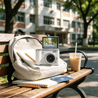 Appareil photo numérique pour enfants avec écran rabattable de 2,4 pouces et jeux intégrés, cadeau de Noël amusant pour enfants