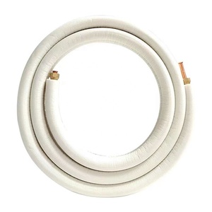 Tuyaux en <span class=keywords><strong>cuivre</strong></span>-aluminium pour <span class=keywords><strong>climatisation</strong></span>, coton <span class=keywords><strong>isolant</strong></span> thermique gaufré blanc, modèles complets, sûrs et durables. - Product Image 1