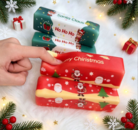 Jouet Squishy Noël en forme de beurre, cadeau de remerciement pour baby-sitter, nounou, ou gardien d'animaux, jouet anti-stress à presser pour les fêtes