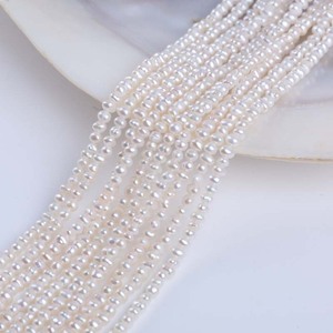 Bracelet fait main Zhuji avec de grandes perles baroques d'eau douce naturelles blanches de 20 mm, perles d'eau douce carrées dispersées - Product Image 5