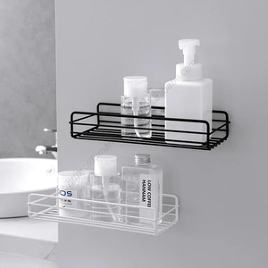 Wholesale Wall Mount <b>Bathroom</b> Corner Rack Organizer <b>Kitchen</b> Storage Tools Spice Jar Shelf - Product Image 1