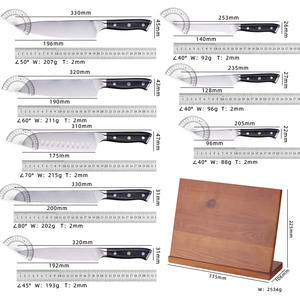 Barbacoa profesional Grill Santoku Chef Cuchillo con hoja negra MOQ bajo <span class=keywords><strong>Cuchillos</strong></span> de cocina Alemania JYTD94 - Product Image 5