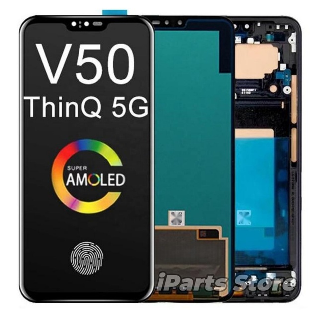 IPARTS Replacement OLED Display Touch Screen With Frame for LG V50 ThinQ 5G LM-V500 LM-V500N LM-V450 LM-V450PM OEM Tested