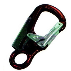A722-1 Mosquetón de aluminio forjado con ojo captivo y cierre de doble acción para escalada en roca y aparejos de acceso por cuerda - Product Image 3