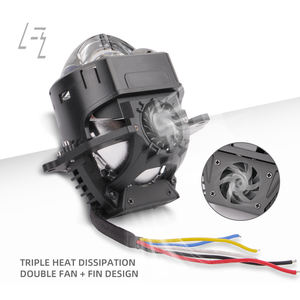 12V de alta potencia blanco brillante faros de coche 3,0 doble láser LED proyector lente 130W 3 pulgadas matriz láser <span class=keywords><strong>Bi</strong></span> lente 6000K - Product Image 3