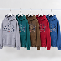 Sweat à capuche vintage pour homme, coupe ample, 100% coton, avec logo personnalisé, idéal pour la revente, collection automne