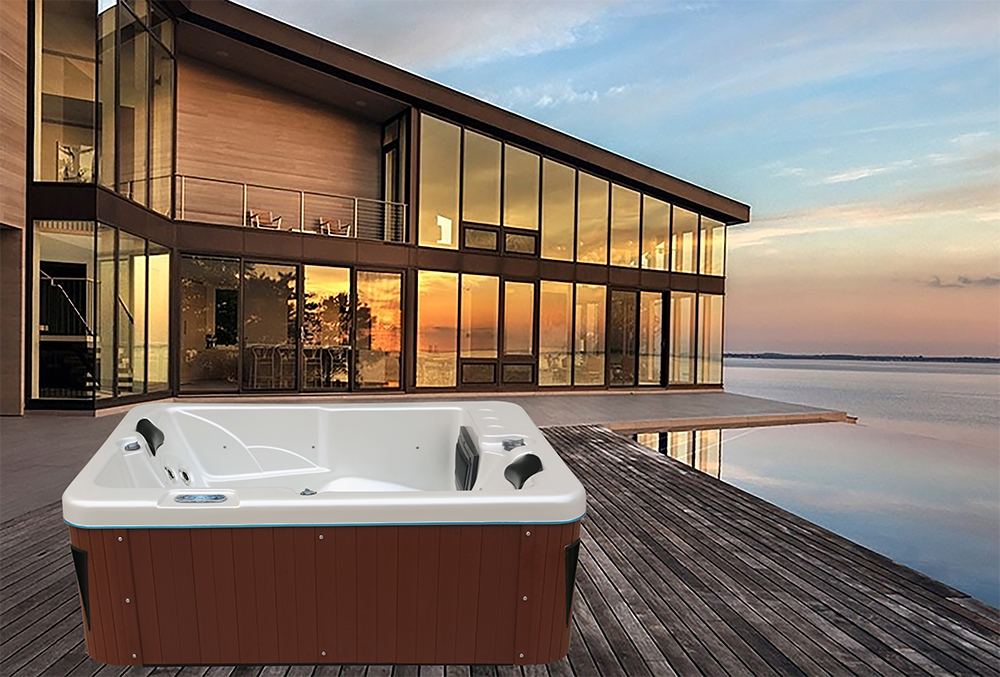 Balboa Control 25 Jets Outdoor Spa Tub Massage Hot Tubs For 3 Persons