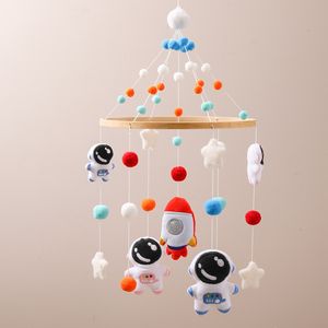 Mobile musical en bois et feutre en forme d'étoile, cadeau <span class=keywords><strong>de</strong></span> <span class=keywords><strong>Noël</strong></span>, jouet suspendu pour la décoration <span class=keywords><strong>de</strong></span> berceau - Product Image 4