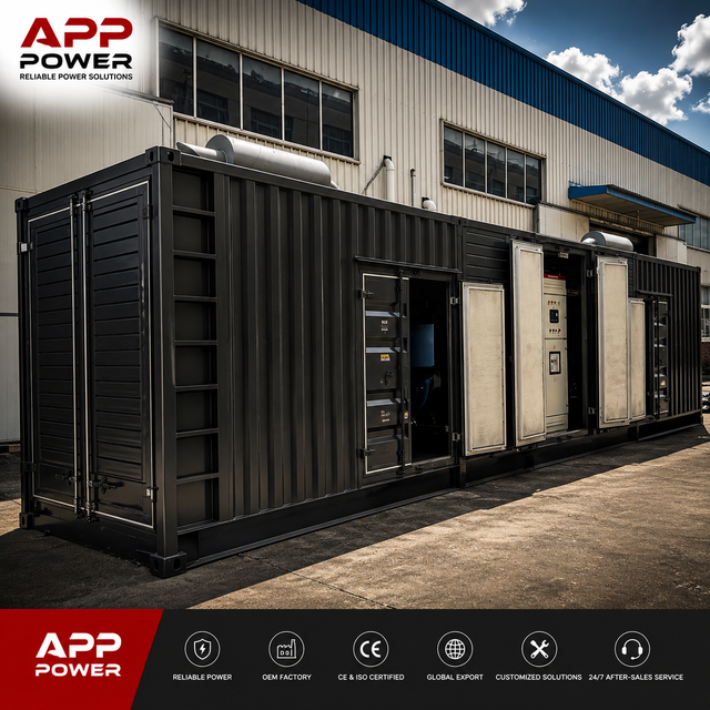 CE Approved Heavy Duty Container diesel Generator for Factory Commercial Emergency Backup Electricity Use Widely