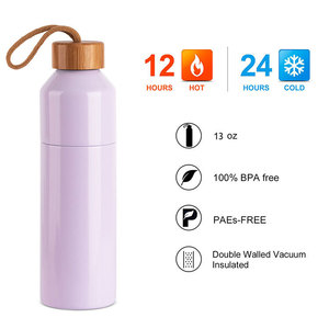 Poignée de tasse thermos sous vide en acier inoxydable 304 à double section pratique pour le voyage de conservation de la chaleur chaude et froide à double couche - Product Image 5