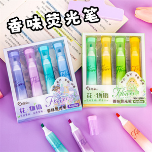 Miễn Phí Vận Chuyển Của Bản Vẽ Các Mặt Hàng Cho Các Trường Học Những Điều Trong Kho Đa Chức Năng Nhựa <span class=keywords><strong>Highlighter</strong></span> Bút Đánh Dấu 4 Pcs Gói Cho Trẻ Em - Product Image 3