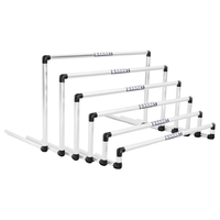 Vallas de obstáculos de aluminio Barret de 32 mm y 50 cm de altura fija para entrenamiento de agilidad