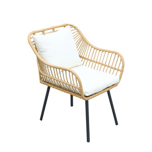 Conjunto de Mesa de Café para Patio, Personalizado, de Ratán, para Dos Personas, con Mesa para Té de la Tarde y Juego de Tres Sillas, Estilo Simple - Product Image 2