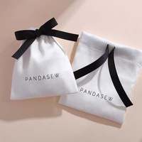Petit sac organisateur portable avec ruban, collier, bague, boucles d'oreilles, emballage, pochette à bijoux