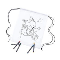 Sacs à dos à cordon personnalisés en PP non tissé pour enfants, motifs animaux graffiti, marque Toolya – Cadeaux promotionnels en gros