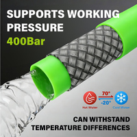 Nettoyeur haute pression 400 bars 5800 PSI pour lavage de voitures avec tuyau enrouleur 1/4 5/16 3/8 1/2 pouce