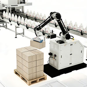 Système de palettisation automatique de cartons, cobot, <span class=keywords><strong>robot</strong></span> collaboratif, contrôlé par PLC, motorisé, pour la palettisation de cartons de vente au détail - Product Image 1