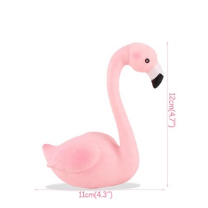 1 ensemble de lumière LED flamant rose, décoration de fête de flamant rose à faire soi-même, vaisselle jetable pour fête d'anniversaire, décoration de mariage, fournitures de fête hawaïenne - Product Image 1