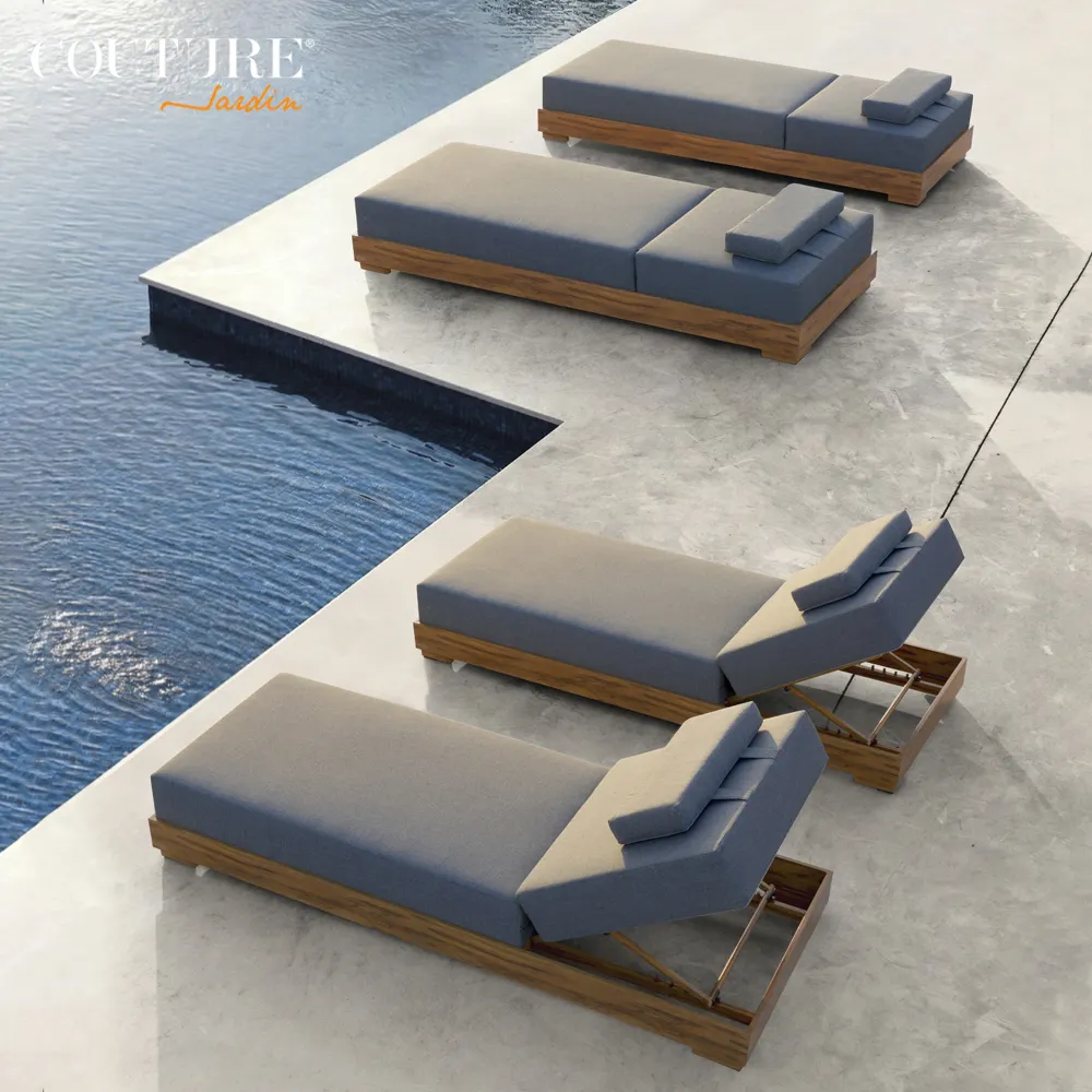 Couture Jardin Sky Lounge Mobília Ao Ar Livre Cadeiras de Piscina Espreguiçadeira Pátio Mobiliário Sofá Espreguiçadeiras Para Hotéis de Praia
